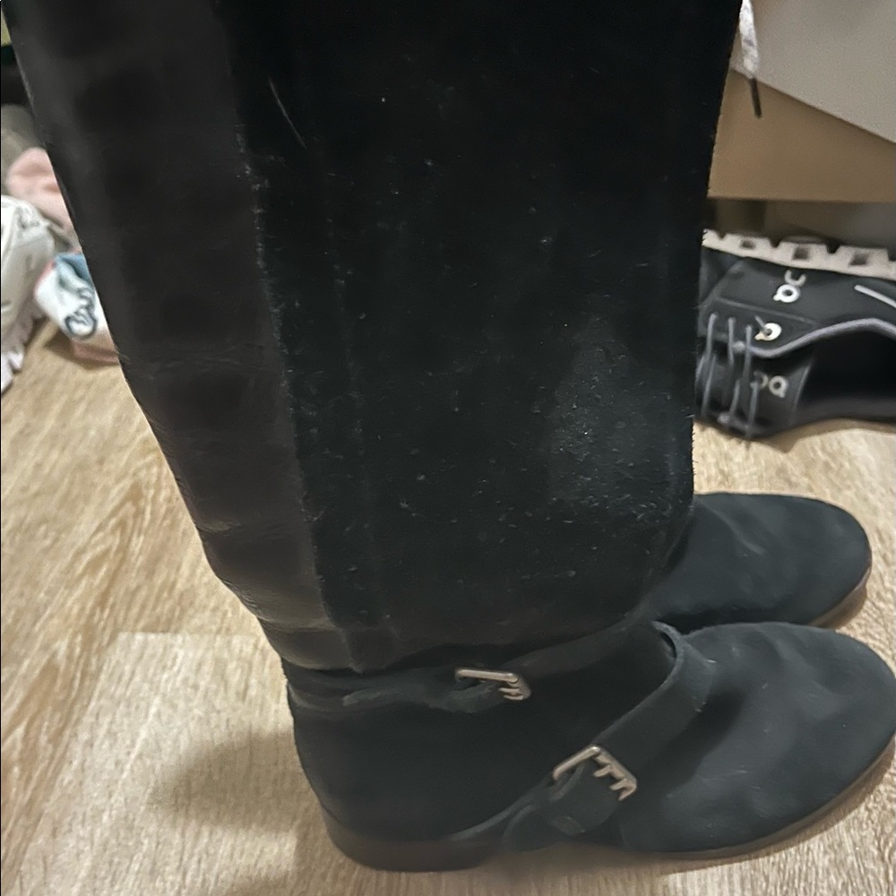 UGG black suede boots. Size 6